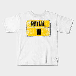 For initials or first letters of names starting with the letter W Kids T-Shirt